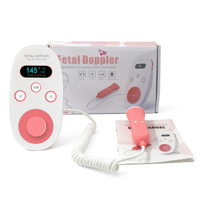 Pregnant Baby Pocket Doppler Ultrasound Detector Prenatal Healthy Heartbeat Pregnant Household Heart Rate Doppler Measuring Monitor